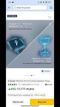 V-Guard Trossia 450 dg stabilizer for refrigerator up to 450 litre