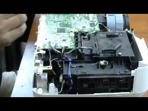 nec np210 projector, dots on display and how to solve dots on displayhow to change dlp part 1 contin