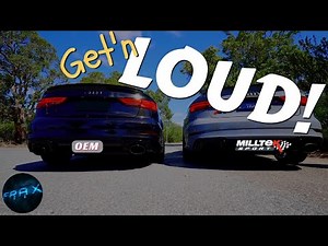 Audi RS3 gets a MILLTEK Non-Resonated Catback Exhaust - Install and Sound Comparison