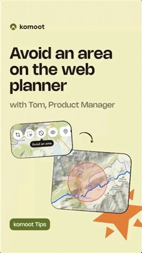 komoot Quick Tips: Avoiding areas in the web Route Planner. 🗺️❌ #komoot #routeplanning #howto