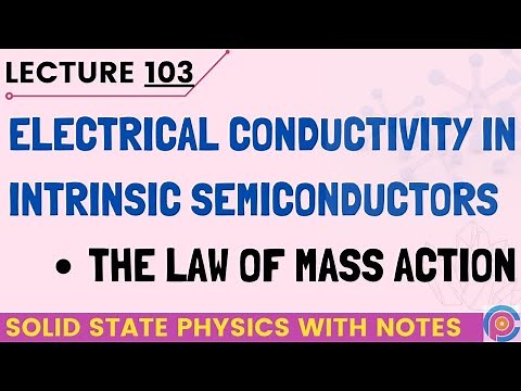electrical conductivity in intrinsic semiconductors | the law of mass action