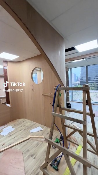 木作造型隔間進度50% 裝潢技巧分享