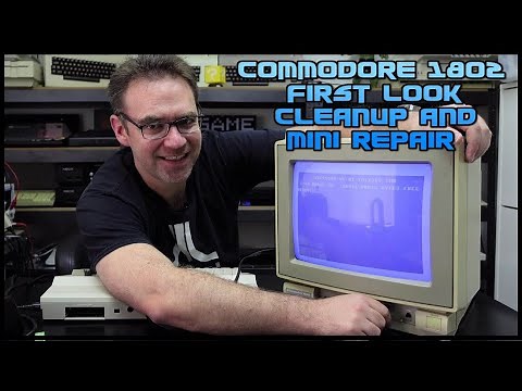 Commodore 1802 Monitor: First look, cleanup and mini repair