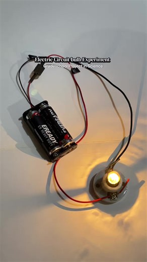 Electric Circuit Bulb Experiment for Gradeschool Projects
