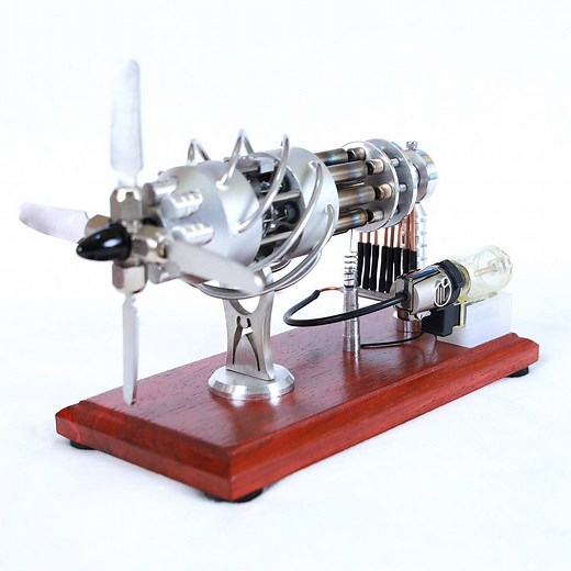 16 Cylinder Stirling Engine Model Creative Motor Engine Generator Toy Engine
