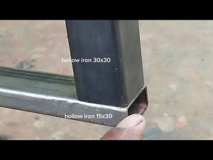 welder tips and tricks, joining hollow steel of different sizes