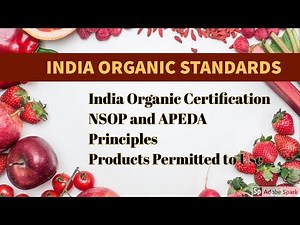 India Organic Certification/ Standards for Organic Certification