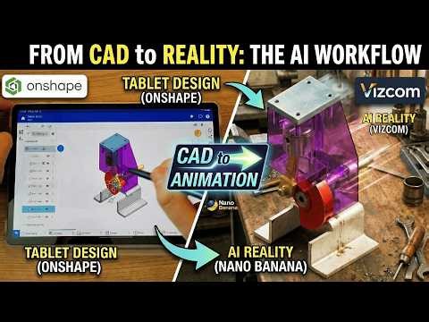 From CAD to Reality: The AI Workflow #nanobananapro #Ai #render #gemini #Vizcom #onshape #3dmodeling
