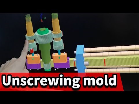 unscrewing tool design/unscrewing plastic injection moulding/unscrewing plastic mold