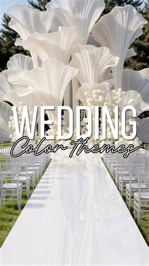 Wedding Color Themes 🎨✨ BRIDES NEED TO SEE THIS #weddingdressadvice #weddingdress #wedding