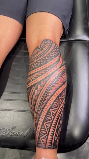 Traditional Tongan Leg Tattoo Process | Brisbane Tattoo Artist