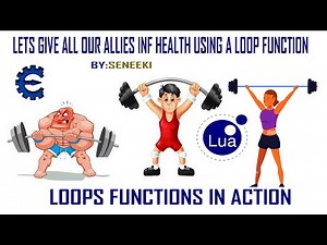 Lets Give Our Allies INf Health Using A Loop Function | LUA Lesson