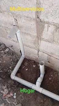 cómo hacer tubería de baño en poco espacio y la instalación