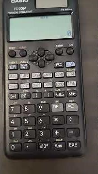 Use of Options in FC-200V financial Calculator| Educational Video