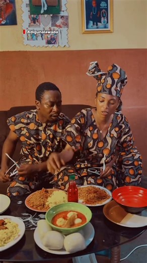 Olawore Idris on Instagram: "Rumour has it dat Mr confidence n Mrs confidence @officialsisitosin still dey chop dey go till now …😂😂😂 Food cooked as instructed by @relishmeal ..shot n edited by @clshot__"