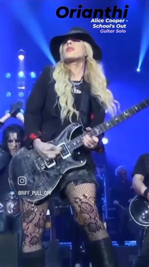 #orianthi #femalerock #rockgirl #prsguitars #rock #alicecooper #guitarsolo #awesome #guitarra #livemusic