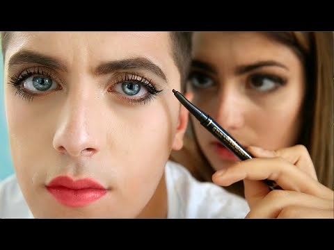 Girl Does Boy Makeup