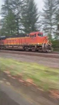 Racing BNSF grain train ￼