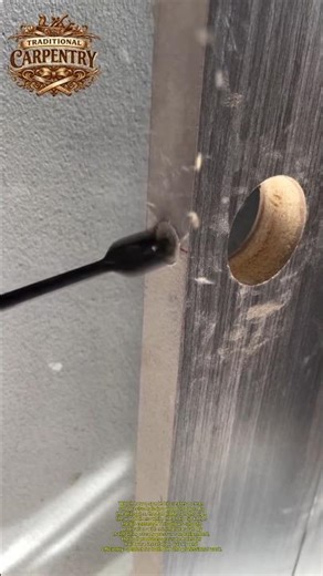 Perfect Door Hole Drilling with Spade Bit | Clean Cut Hack #DIY #Tools #Woodworking