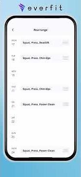 How to Reschedule Workouts on the Everfit App