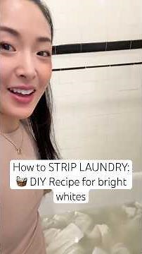 How to STRIP LAUNDRY:🧺 DIY Recipe for bright whites