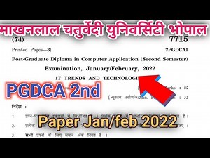 pgdca 2nd sem it trends and technologies paper Jan/feb 2022 | pgdca 2nd sem paper 2022