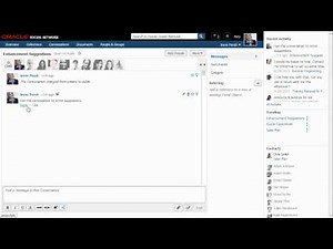 Working with Oracle Social Network Conversations