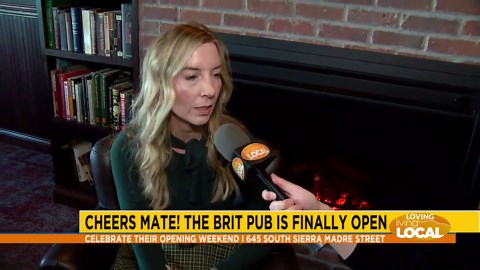 Trying the food at the new Brit Pub!