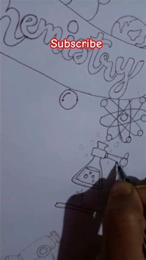 front page decorations for chemistry #art #page #decorations #drawing