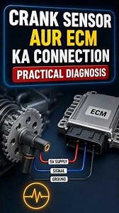 🚗⚙️ CRANK SENSOR AUR ECM KA CONNECTION | PRACTICAL DIAGNOSIS 🔧📟