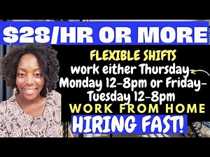 "🚀Act Now! Weekend Work from Home jobs 2023 Shifts| Earn $28 or more WFH Jobs| Remote Jobs 💻