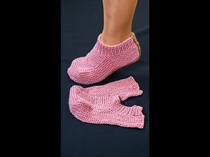 Very easy Knitted slippers without seams! Miarti🧶