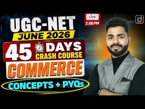 UGC NET June 2026 | Commerce 45 Days Crash Course + PYQs | Drishti Teaching Exams