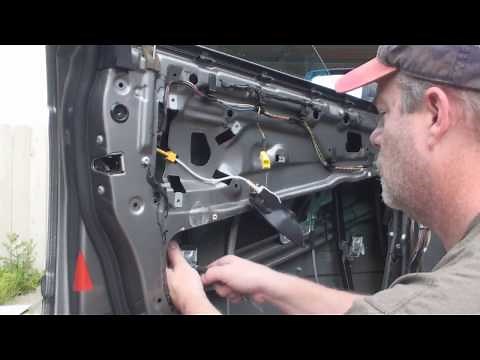 how to replace and repair a power window regulator in a 2003 bmw 525i