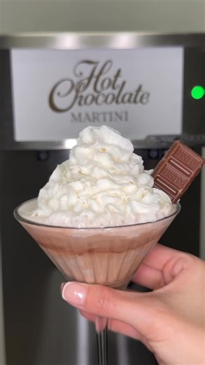 Spaceman USA on Instagram: "Hot chocolate but make it… cold!❄️🍫 This recipe is one of our favorites to date and it’s the perfect flavor for chilly January vibes. ✨ Check out the full recipe below ⬇️ ☕ 25 oz Baileys Irish Cream 🍯 25 oz Caramel Vodka 🍫 25 oz Powdered Hot Chocolate 💧 150 oz Water Mix everything together in a large bucket and freeze the entire mix in your Spaceman machine for 5 to 10 minutes. Dispense, then top with whipped cream and a small piece of Hershey’s chocolate. *We use