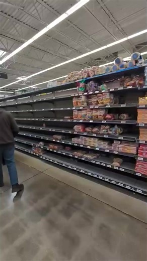 Grocery items are flying off the shelves as the region braces for a weekend winter storm. The shelves at the La Grange Walmart were looking bare Friday afternoon. | WLKY News