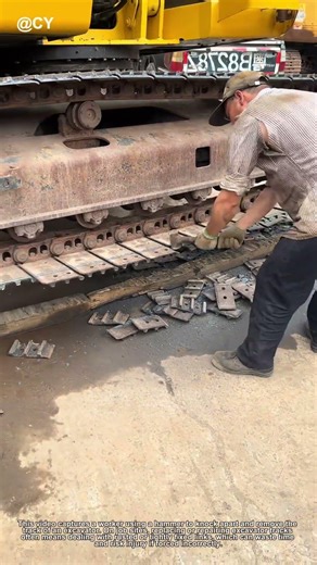 Heavy Machinery Hack: Track Removal Tip | Viral Repair Life Saver
