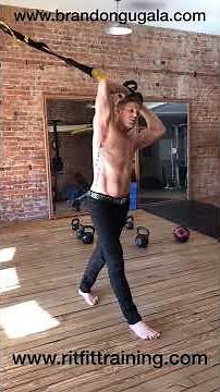 TRX Standing Oblique Crunch