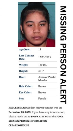 MISSING PERSON ALERT: Help Find Redleen Manas