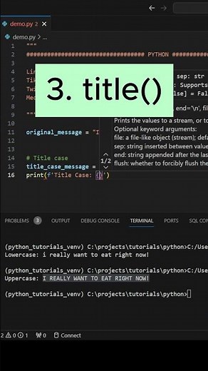 5 string methods in Python you need to know #data #programming #python