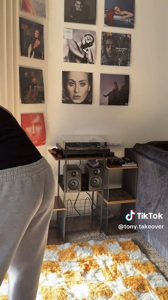 Replying to @Justxcellent Our next project has begun!! | Upgrade my vinyl corner with me 💿 My vibe is a retro record store so there’s gonna be a lot of color. Let me know what y’all think so far and comment any ideas y’all have on how we can get this space jumpin! #vinylcorner #roomupgrade #vinylcollection #vinyltiktok