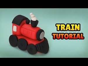 🔴 DIY How to make a TRAIN - Easy Polymer Clay and Fondant Cakes Tutorial