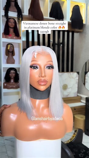 Glamorous Platinum Blonde Wigs Available Now!