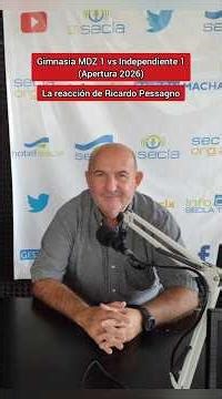 Gimnasia MDZ 1 vs #Independiente 1: Ricardo Pessagno's reaction