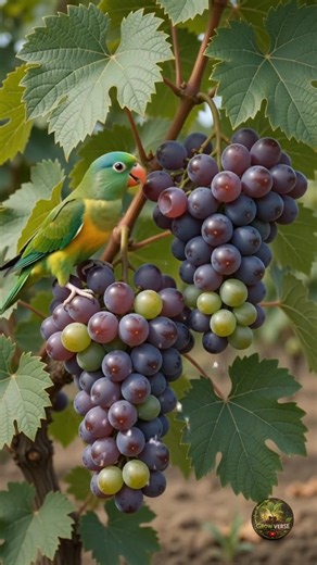 Grapes Life Cycle in 10 Seconds 🍇 Nature Timelapse #plantgrowth #aivideo #timelapse #grape #nature