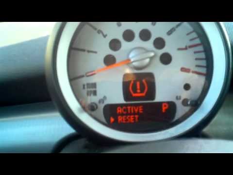 Mini Cooper Tire Pressure Reset and Checking Service Intervals