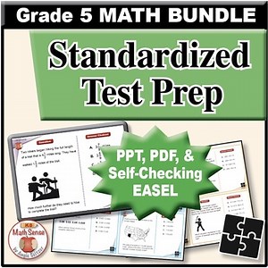 5th Grade Math Test Prep Word Problems - 3 Sets of 10 Multiple-Choice Items