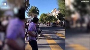 Horror crash at illegal skate event sends two to hospital