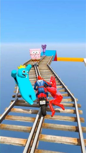 الرجل العنكبوت انقاذ باتمان Spider-Man Rescue batman vs iron man vs venom funny Game GTA 5 superhero