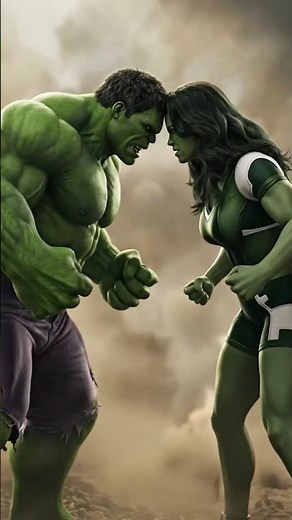 Hulk vs She-Hulk Fight Scene | Intense Power Clash | 8K Animation #hulksmash #shehulktransformation